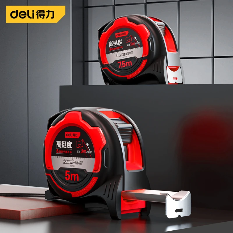 Tape Dispenser Weighted - Deli 5/7,5 m dickes Maßband aus