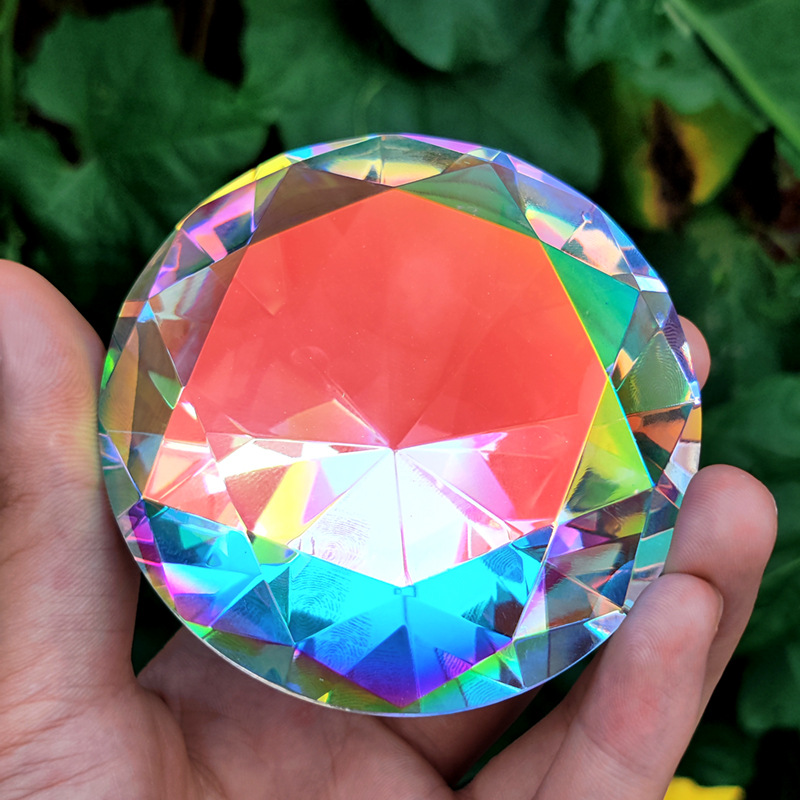Paper Weight Crystal - 30-80mm AB Bunte K9 Kristall Diamant