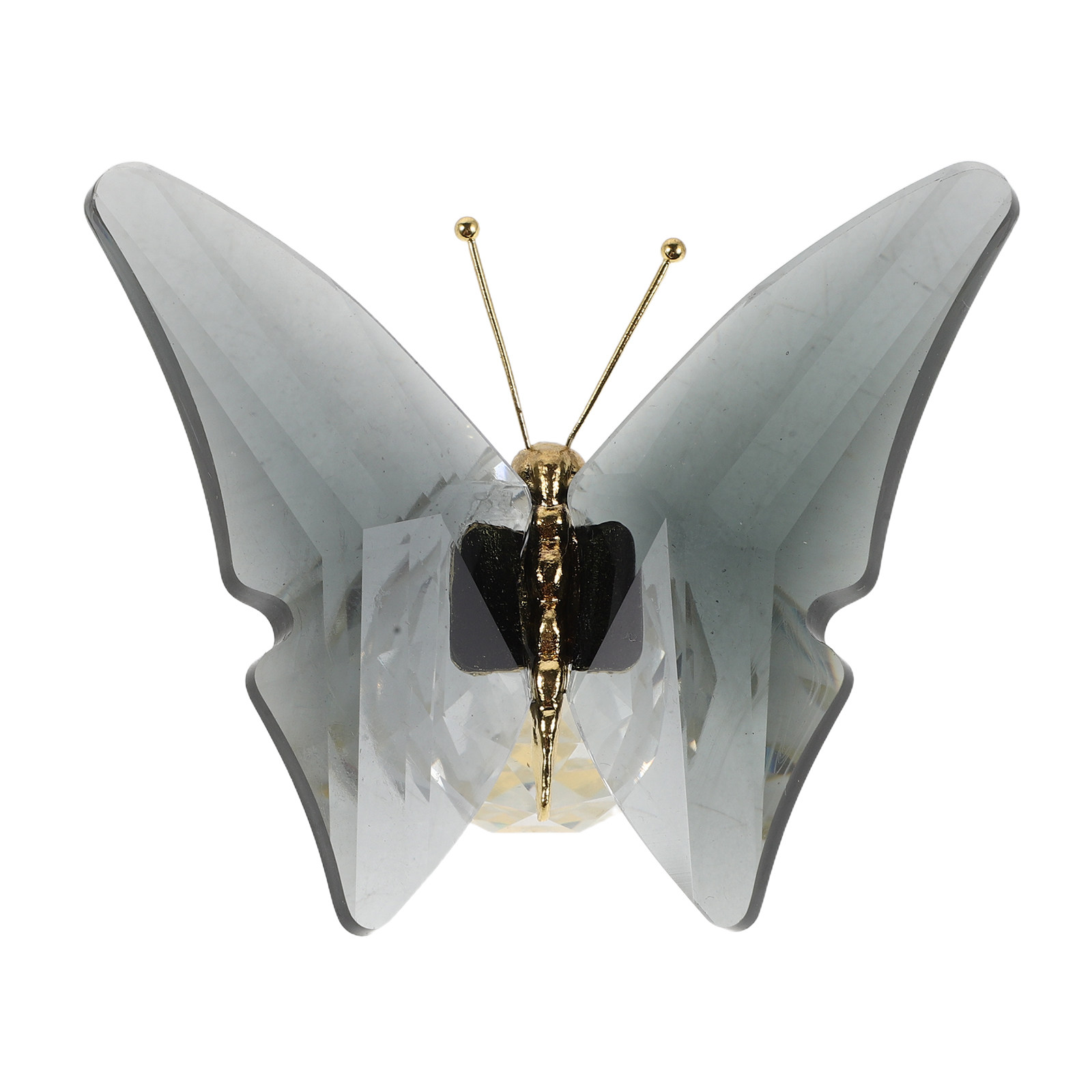 Paper Weight Crystal - Klarer Kristall-Schmetterlings-Briefbeschwerer, elegantes Glas-Schmetterlings-Ornament mit Kugelbasis