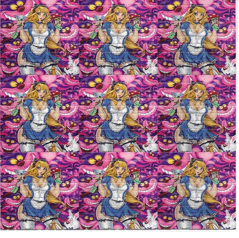 Ink Blotter Paper - Sexy Alice Psychedelic LSD Säure Freies