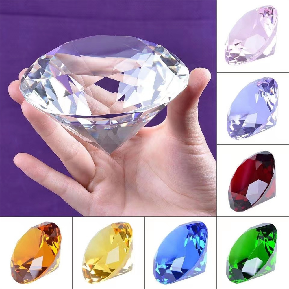 Paper Weight Crystal - 10 Farben Kristall Diamant geformte Brief