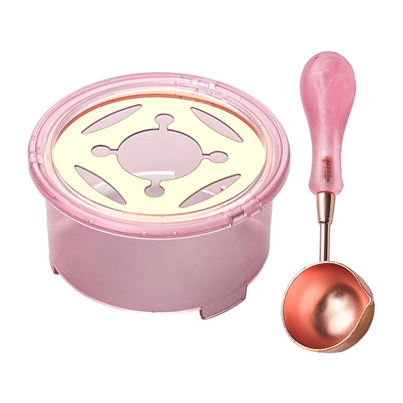 Wax Seal Stamp Set - Siegelwachs-Set, Siegelwachs, Schmelzer, Löffel, Heizungsset, Wachs,