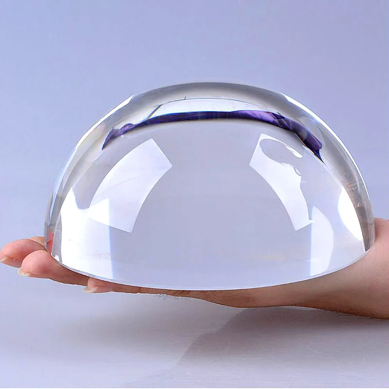 Paper Weight Crystal - Kristall halbkugel Glas halbe Kugel Brief