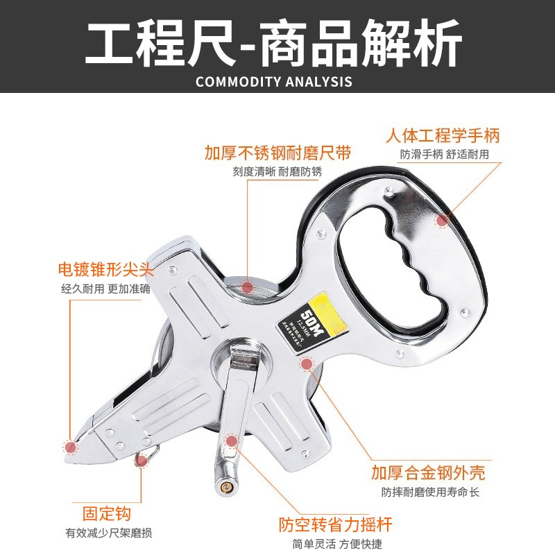 Edelstahl-Maßband 50 Meter Han – Tape Dispenser Weighted Bewertung und Preis