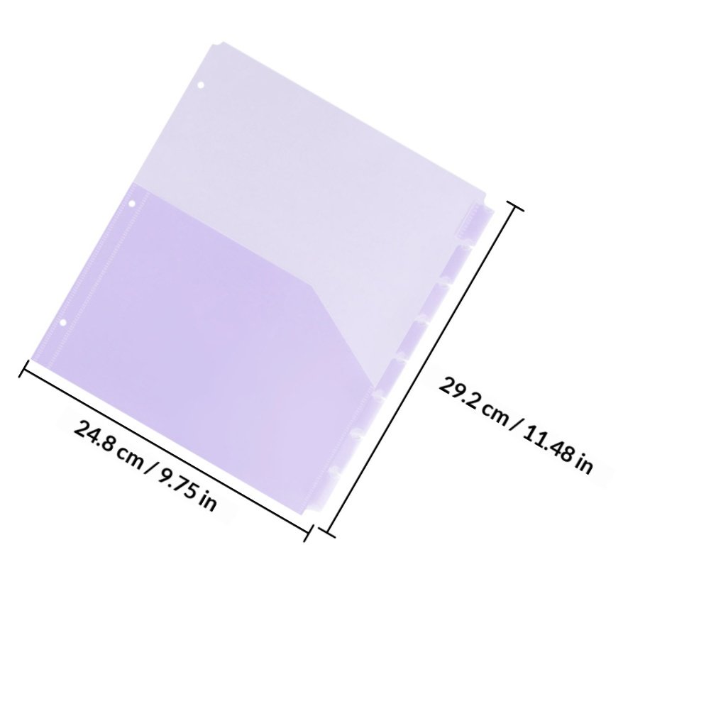 2 Sets Transparente PP A4-Ordn – Tab Divider A4 Bewertung und Preis