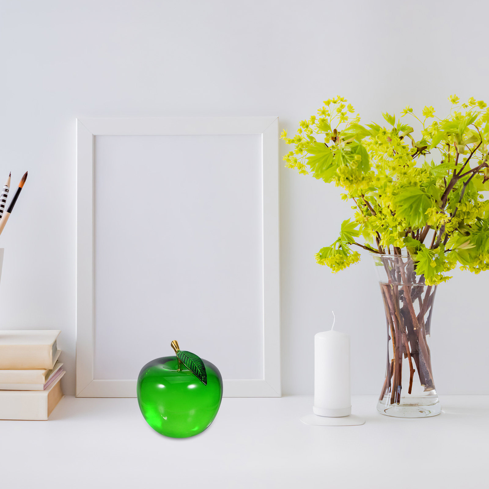 Kleine Apfel-Frucht-Dekoration – Paper Weight Crystal Bewertung und Preis