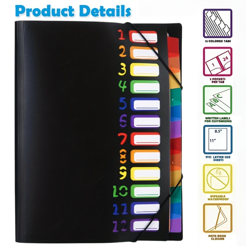 1 Stück schwarz/weiße, mehrsch – Tab Divider A4 Bewertung und Preis