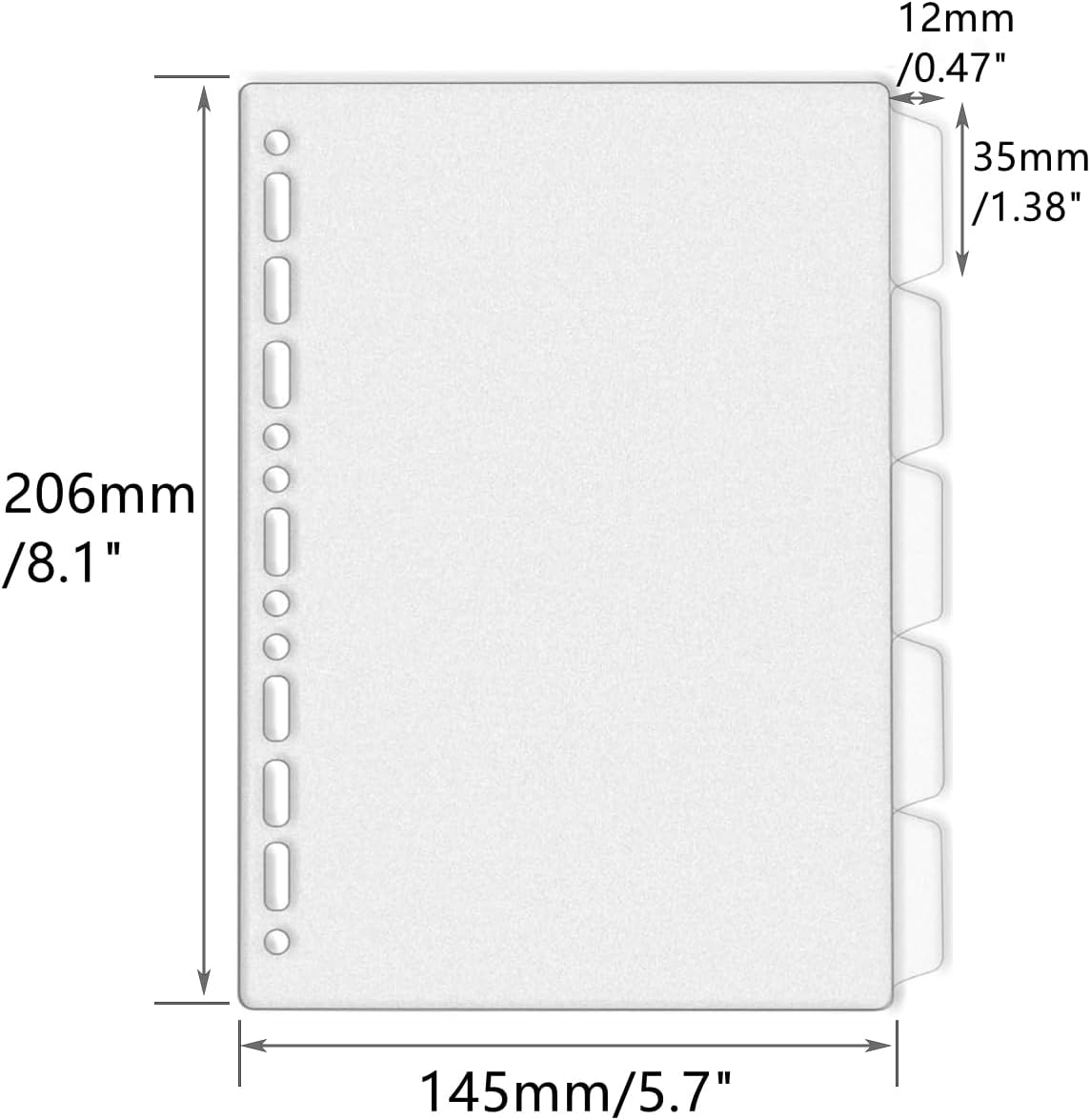 A4 A5 B5 Ordner-Trennblätter,  – Tab Divider A4 Bewertung und Preis
