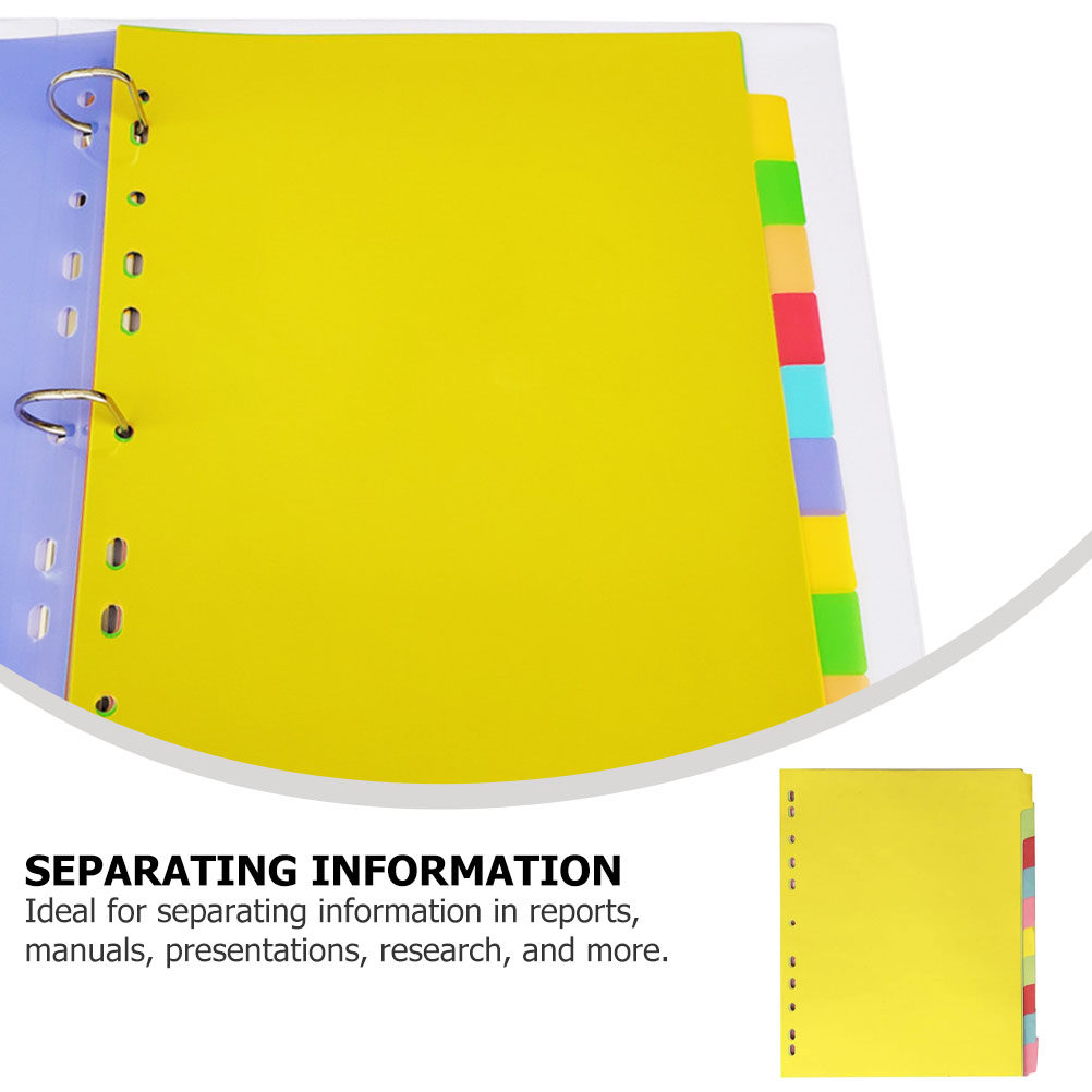 12 Stück A4-Indextrennblätter  – Tab Divider A4 Bewertung und Preis